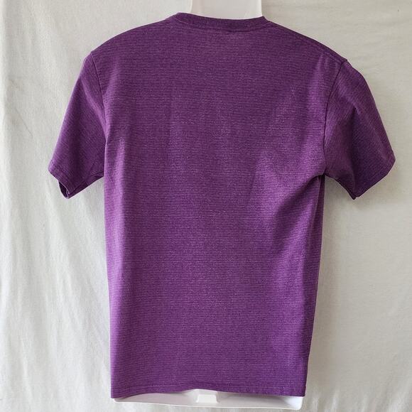 Fruit Of The Loom Purple Pre Shrunk Cotton Poly V- Neck T-shirt Women's Size 18 - Picture 2 of 6